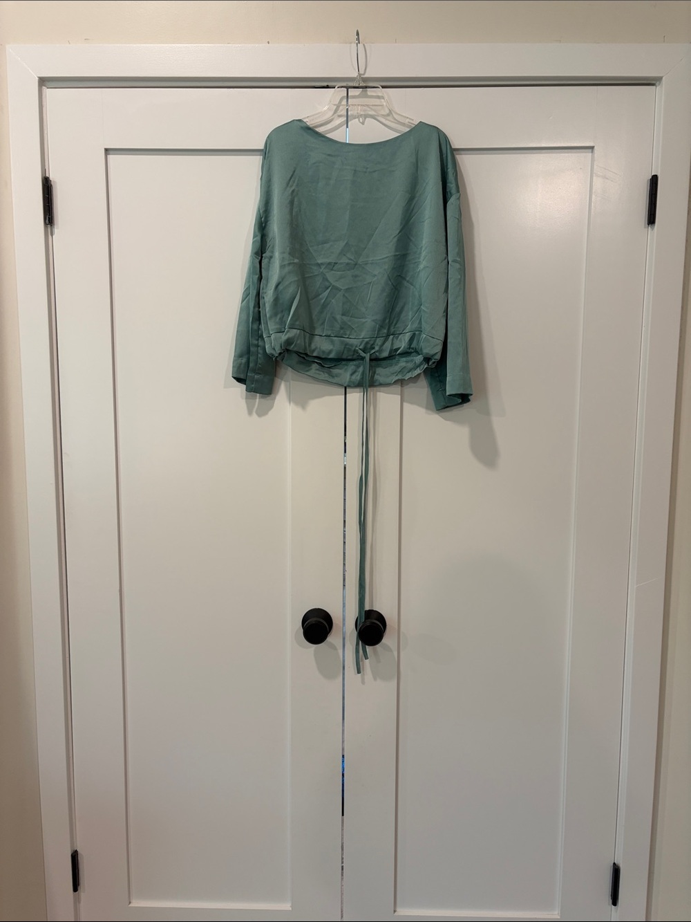 Sunday in Brooklyn emerald/moss green blouse